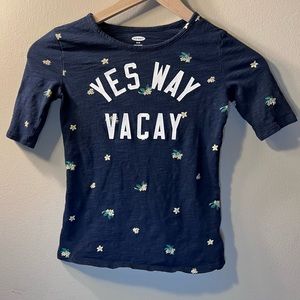 Old Navy 3/4 sleeve Vacation shirt size M (8)